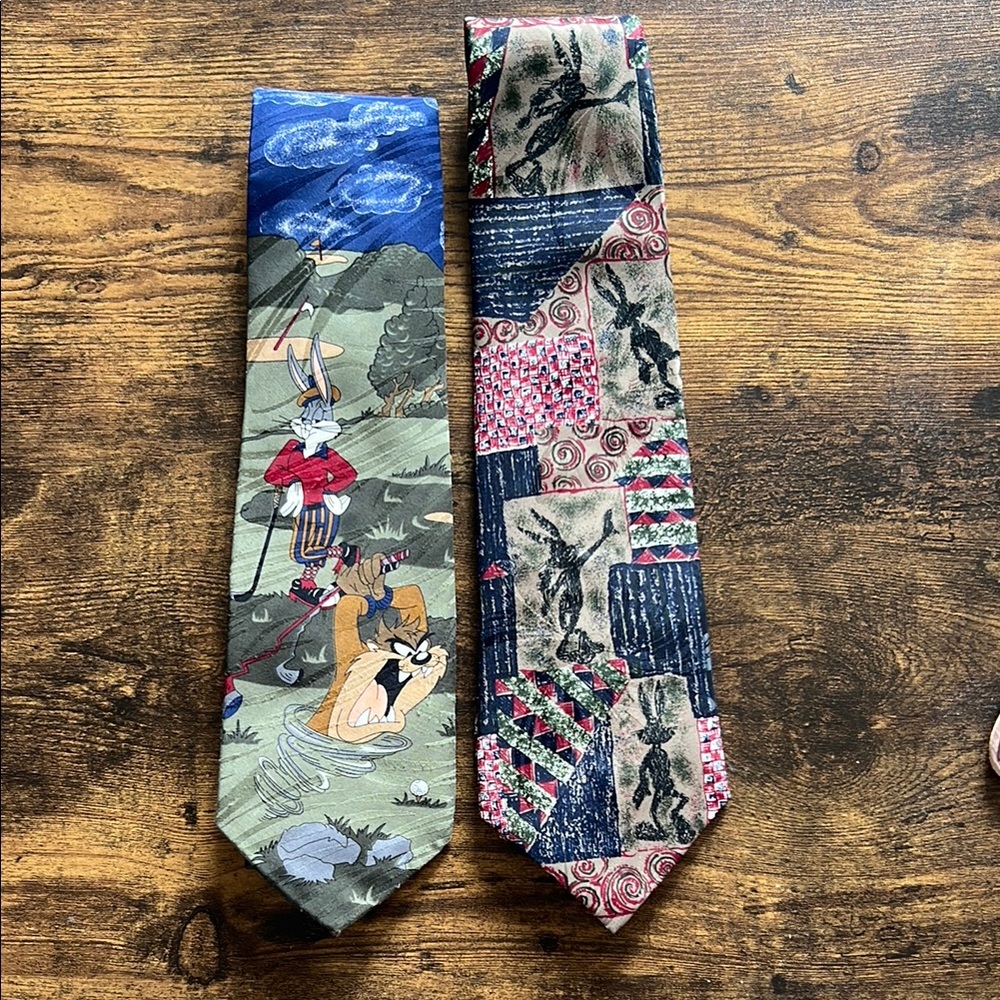 Warner Bros. Character Necktie Set - Multicolor 
(Lot of 2)